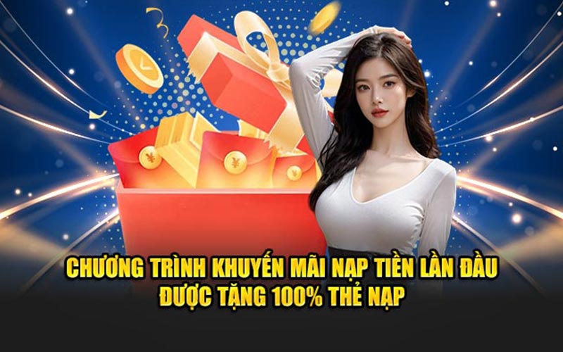 Chương trình khuyến mãi nạp tiền lần đầu được tặng 100% thẻ nạp